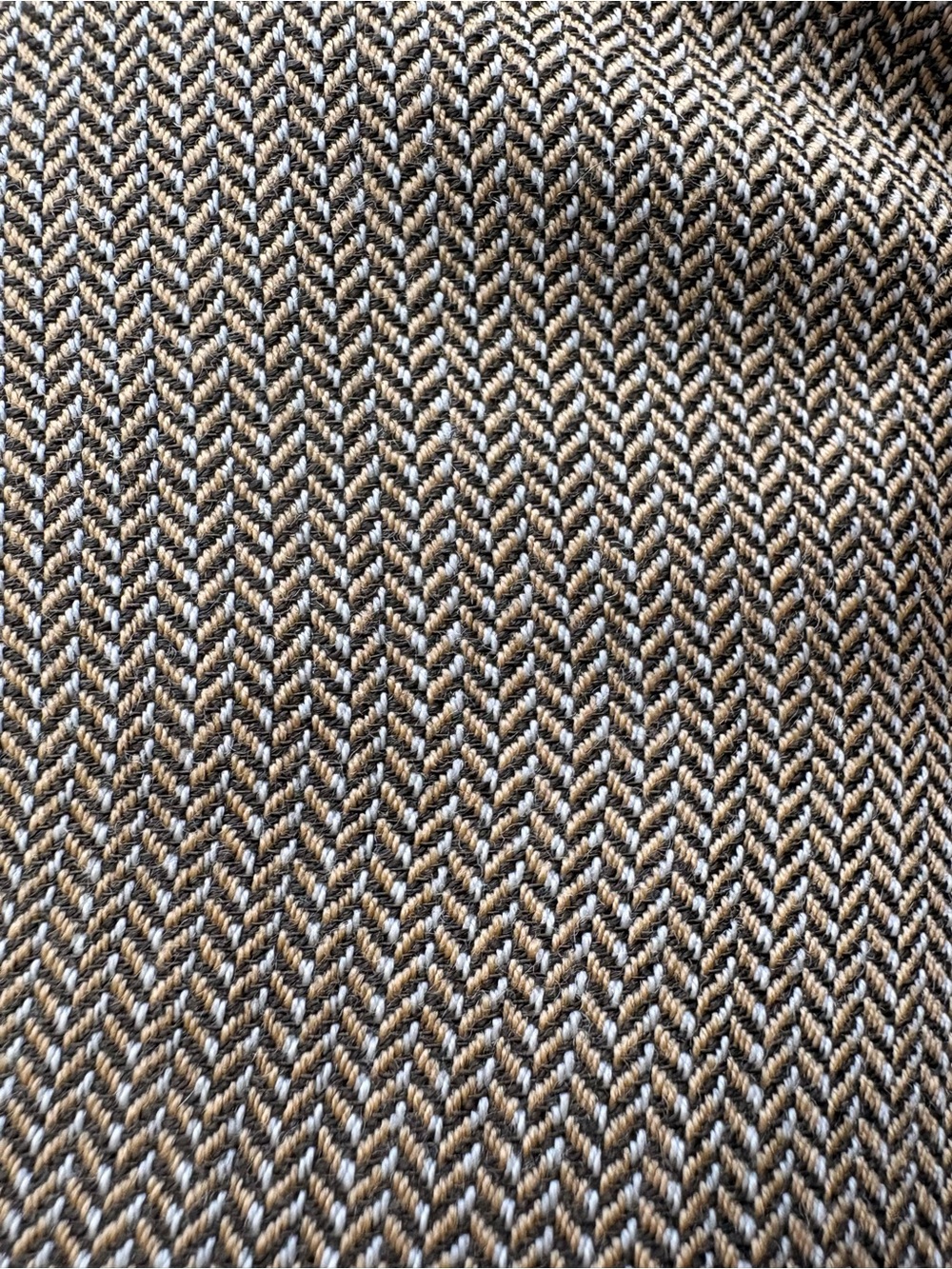Women's Vintage Carlisle 100% Wool Golden Tan/Brown Herringbone Pants. Size 10 - Picture 9 of 14